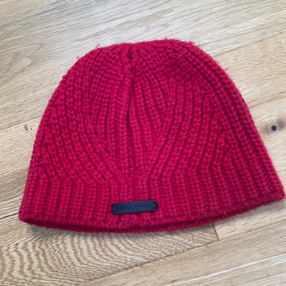 Rebecca Minkoff Hot Pink Knitted Beanie